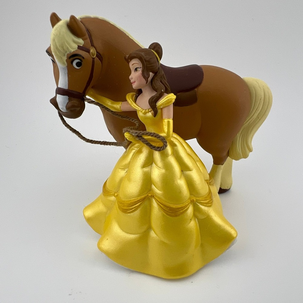 Disney Beauty and the Beast Belle with Philippe Horse Christmas Ornament 2015